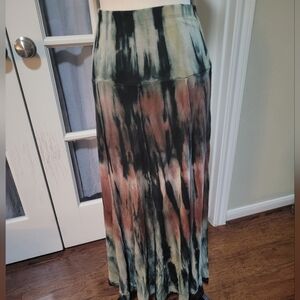 Karen Kane Multicolor Tie-Dye Maxi Skirt